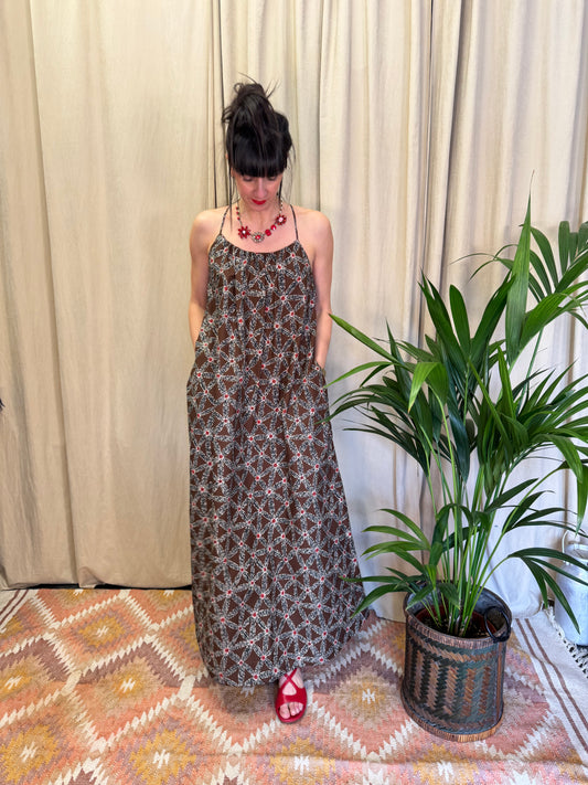 Abito spallina cacao Ottod’ame