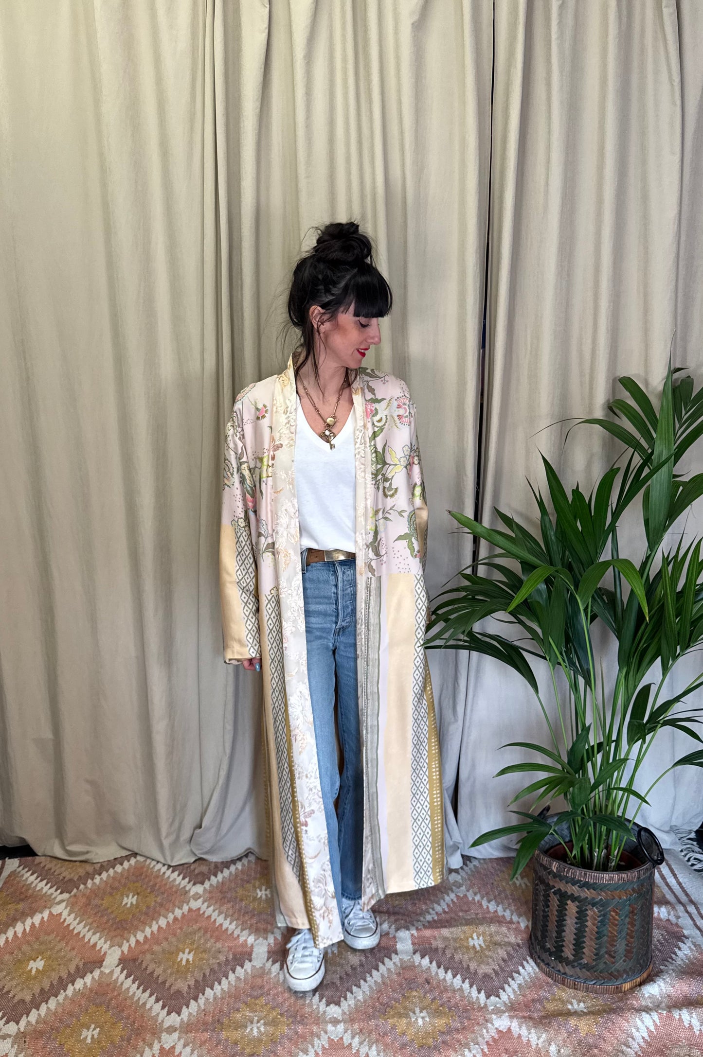 Kimono Wu Side fantasia Rosa