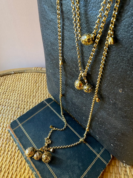 Collana multigiro Palline