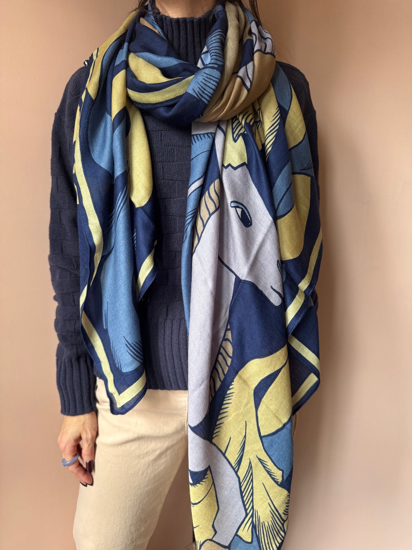 Sciarpa Cavale blu Inoui