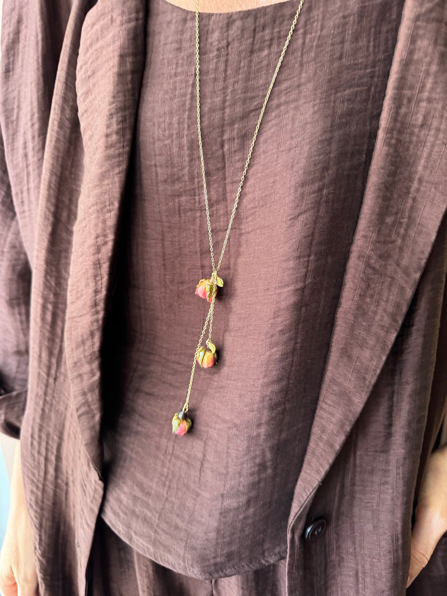 Collana Boccioli rosa