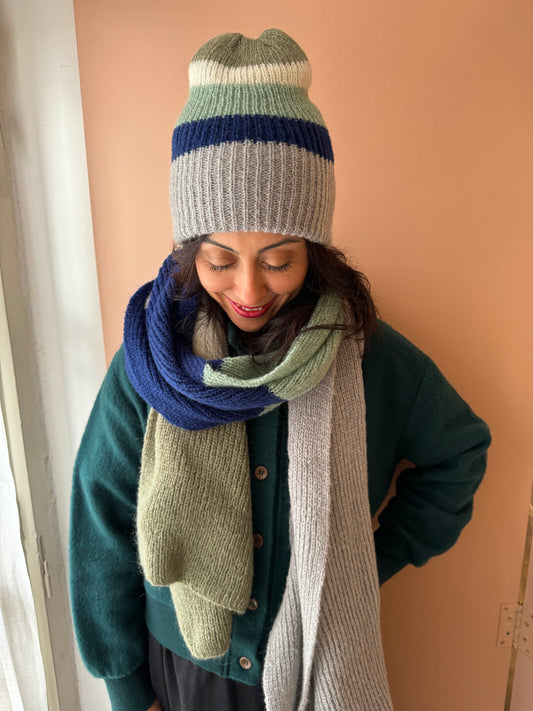 Berretto Loula grigio/acqua Ariane Lespire