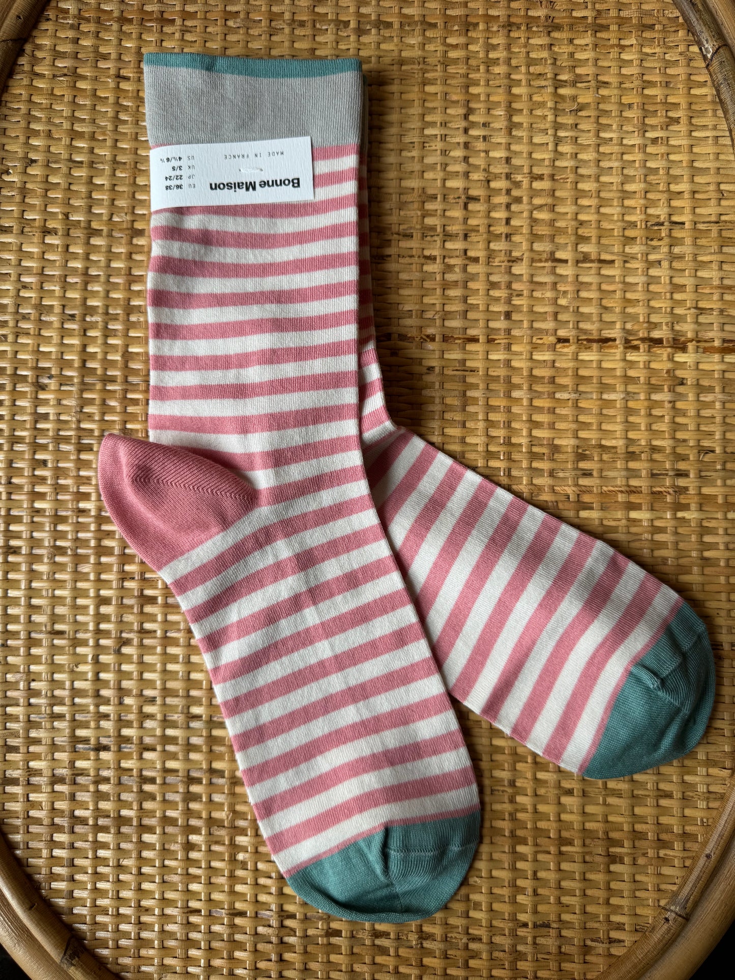 Calze riga rosa Bonne Maison