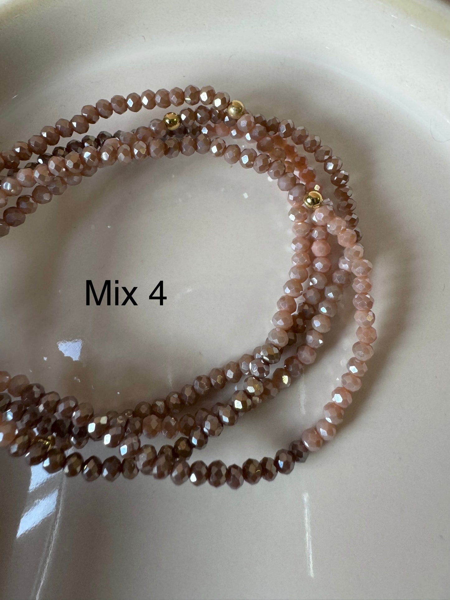 Bracciali cristallini elastici