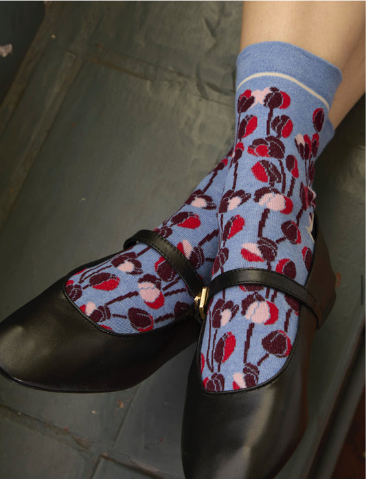 Calze Arturo Tulipani cielo