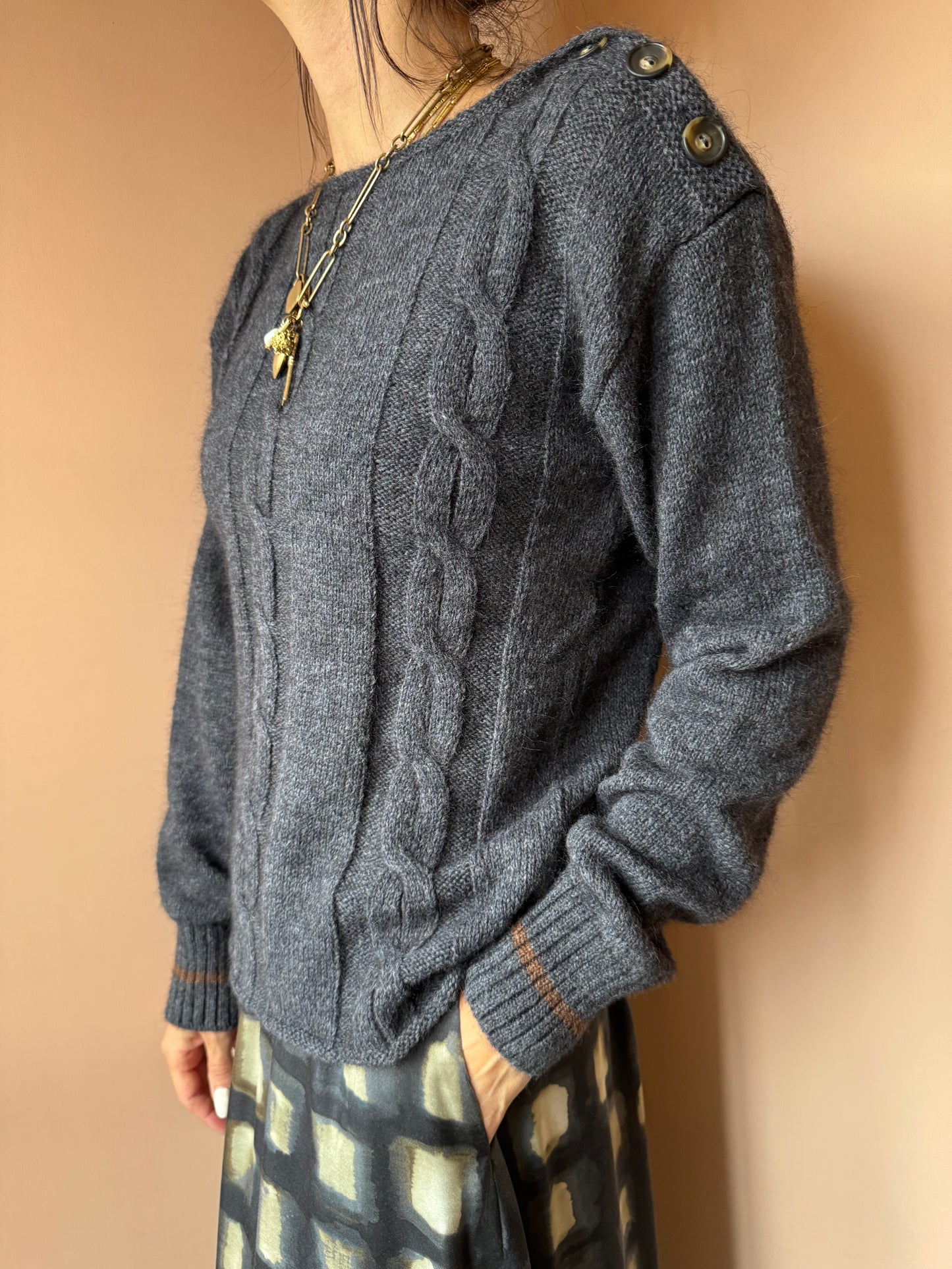 Maglione Pelono antracite Diega