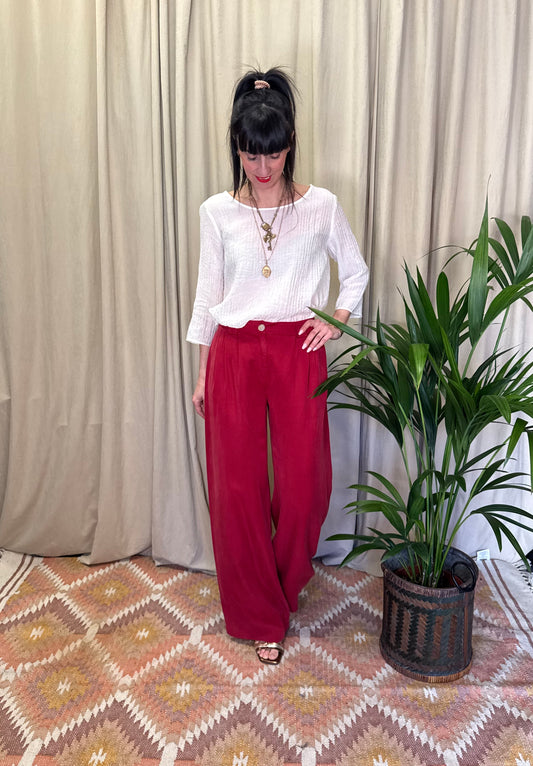 Pantaloni pence rosso NiceThings