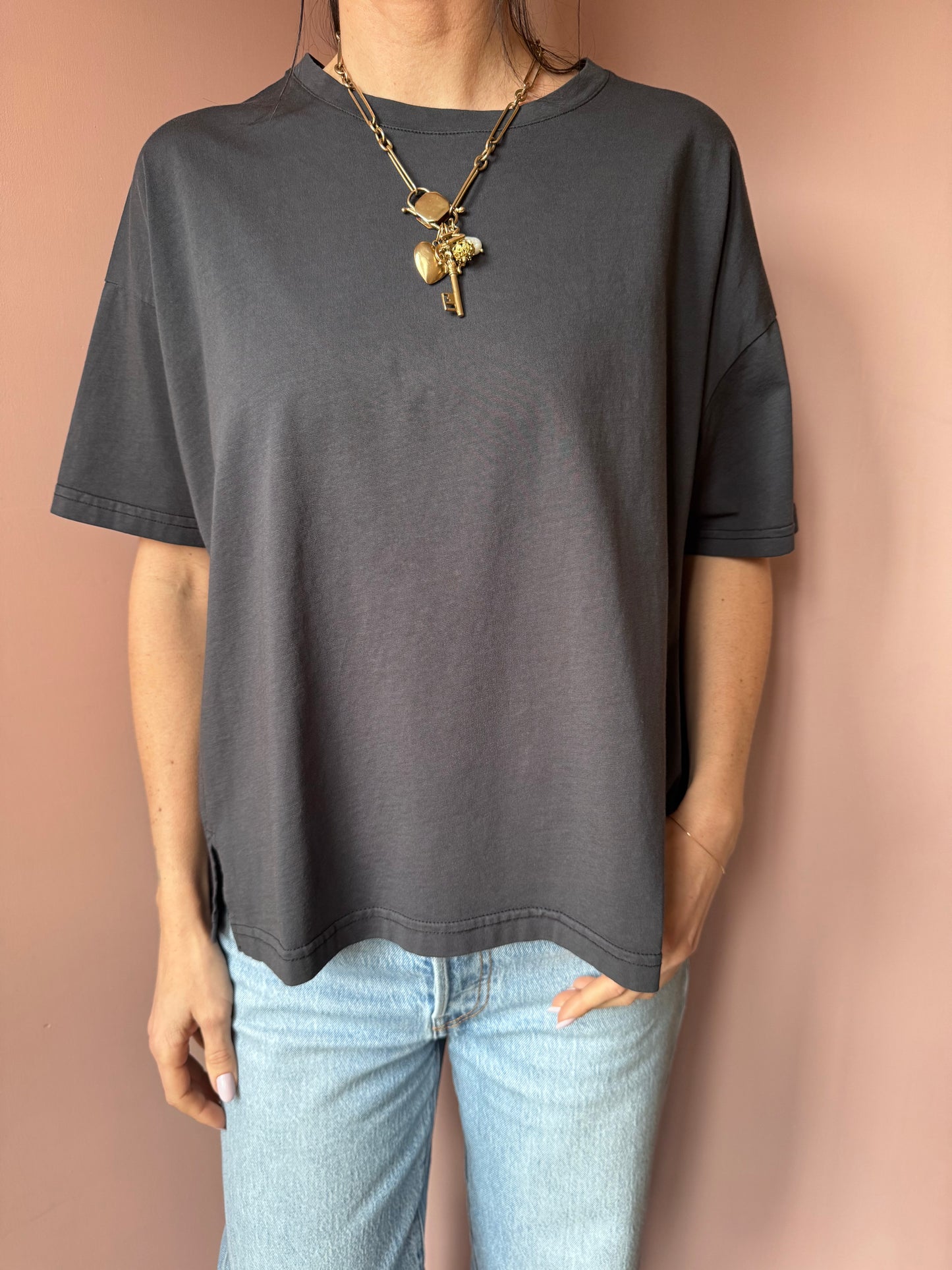 T-shirt Giovedì antracite MamaB