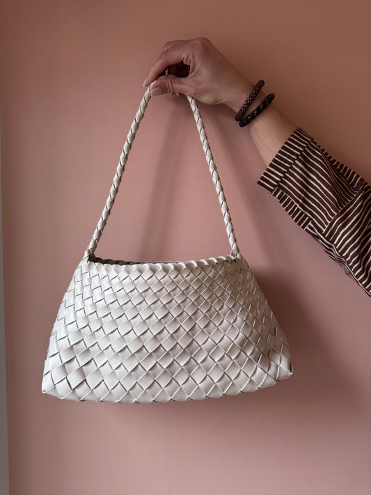 Borsetta intrecci latte