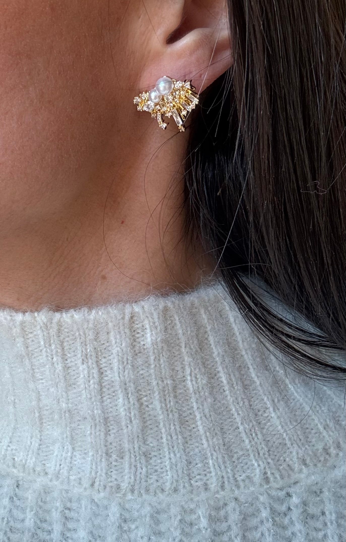 Orecchini brilli con perle