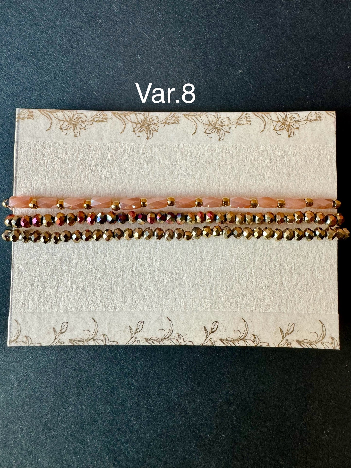 Set bracciali cristallini elastici