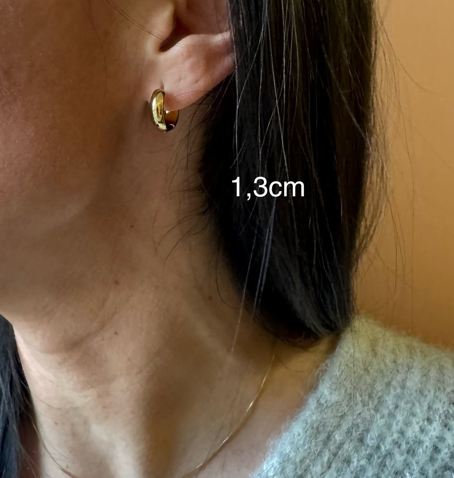 Orecchini cerchio bombato