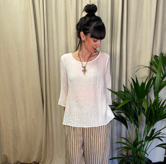 Blusa panna manica 3/4 Neirami