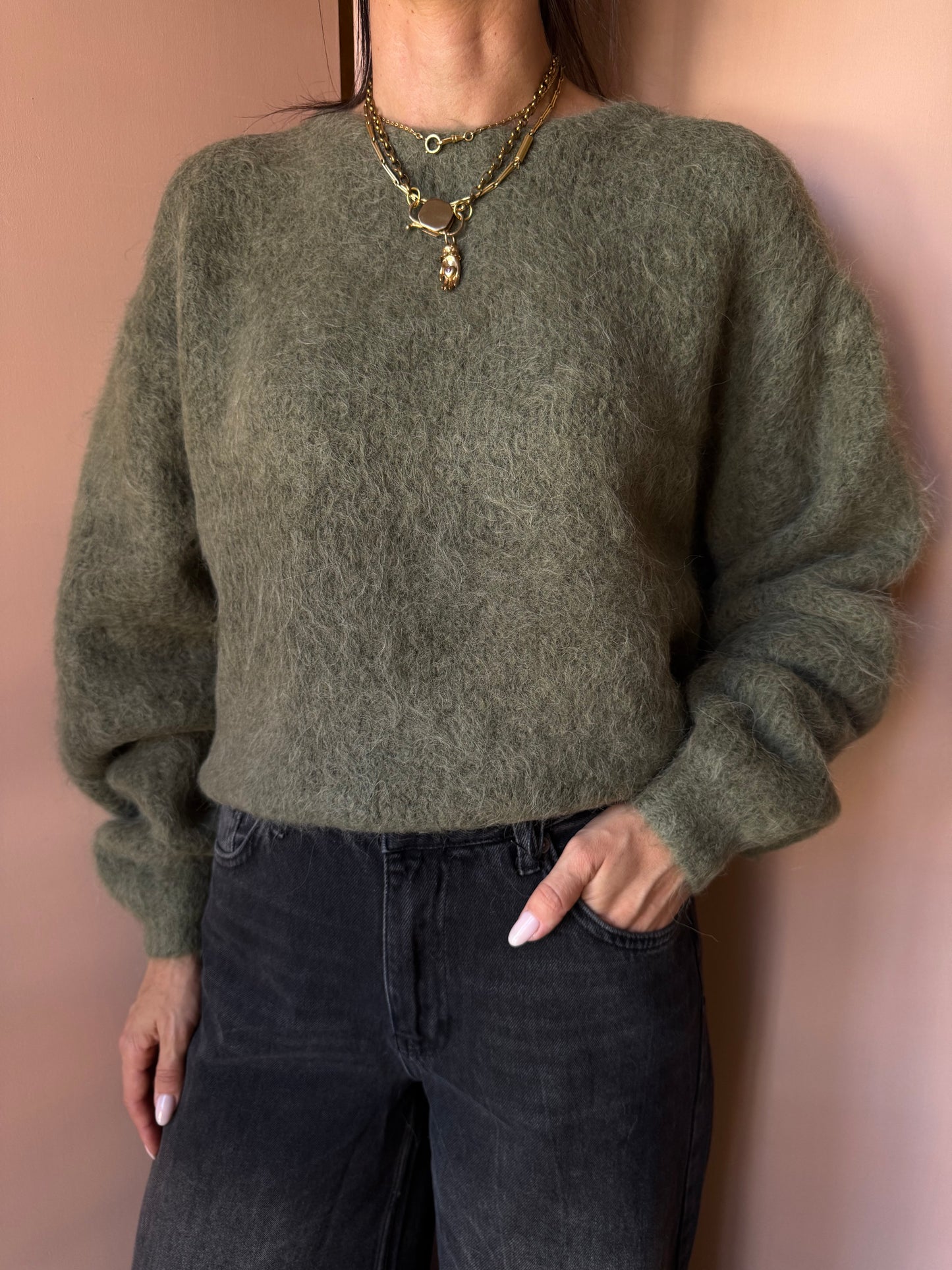 Maglione NIB verde American Vintage