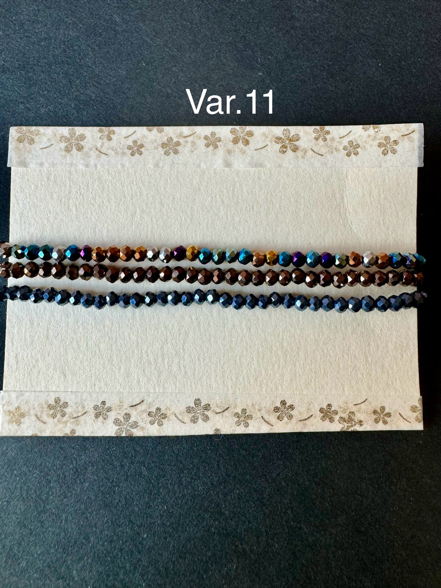 Set bracciali cristallini elastici