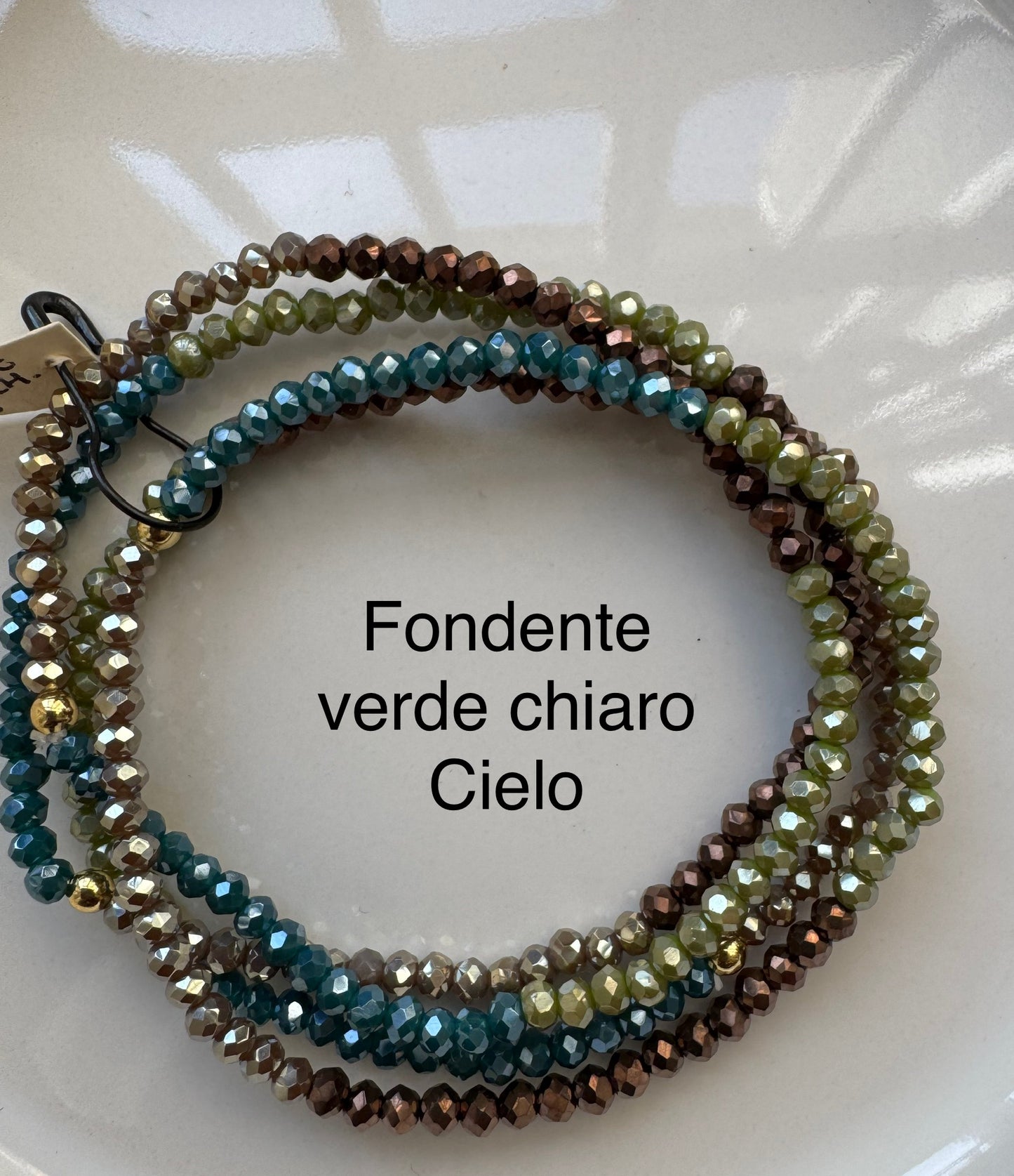 Bracciali cristallini elastici