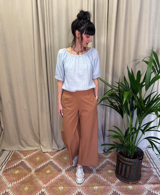 Pantaloni 3/4 nocciola Ottod’ame