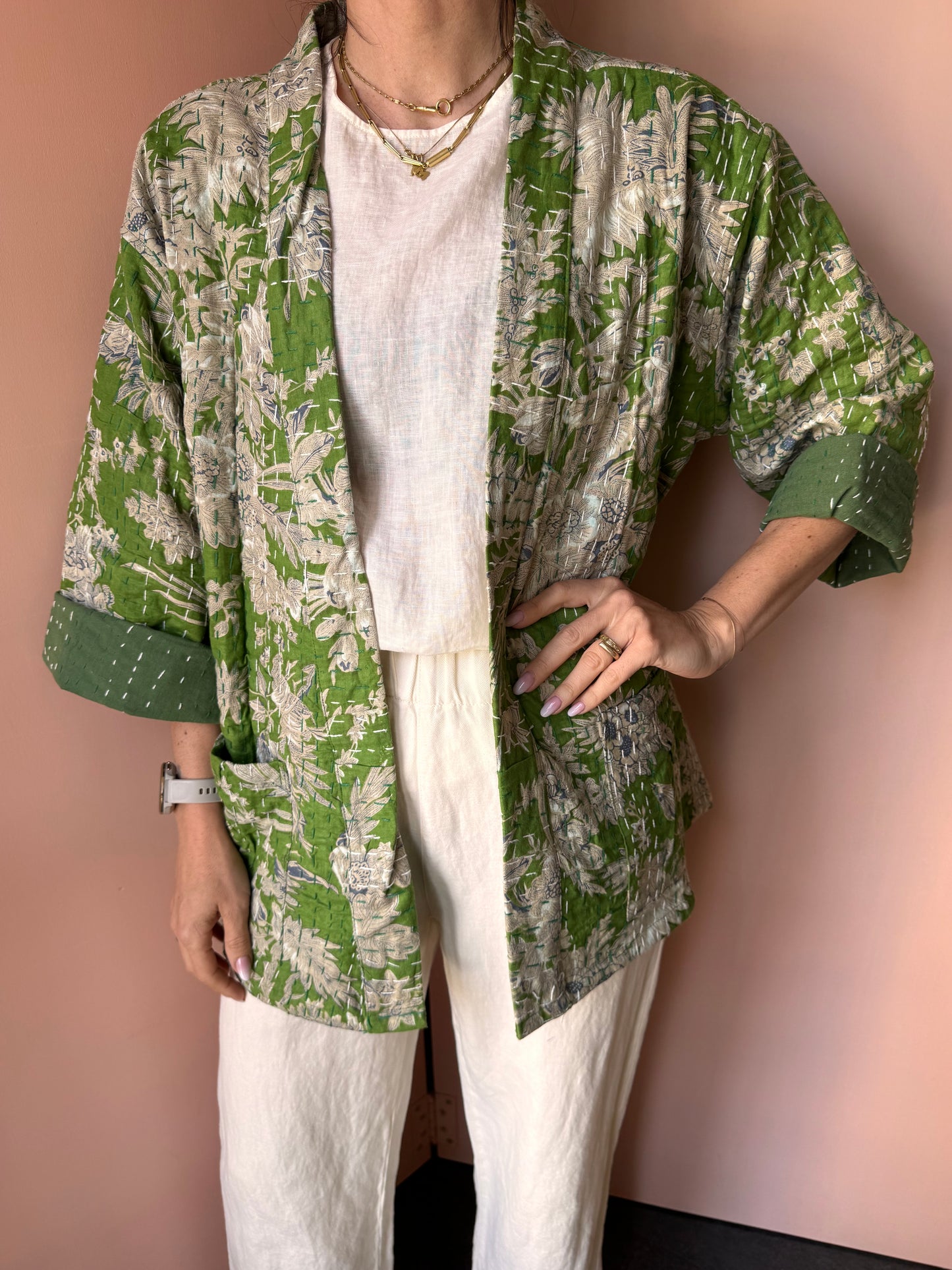 Giacca/Kimono verde taglia unica
