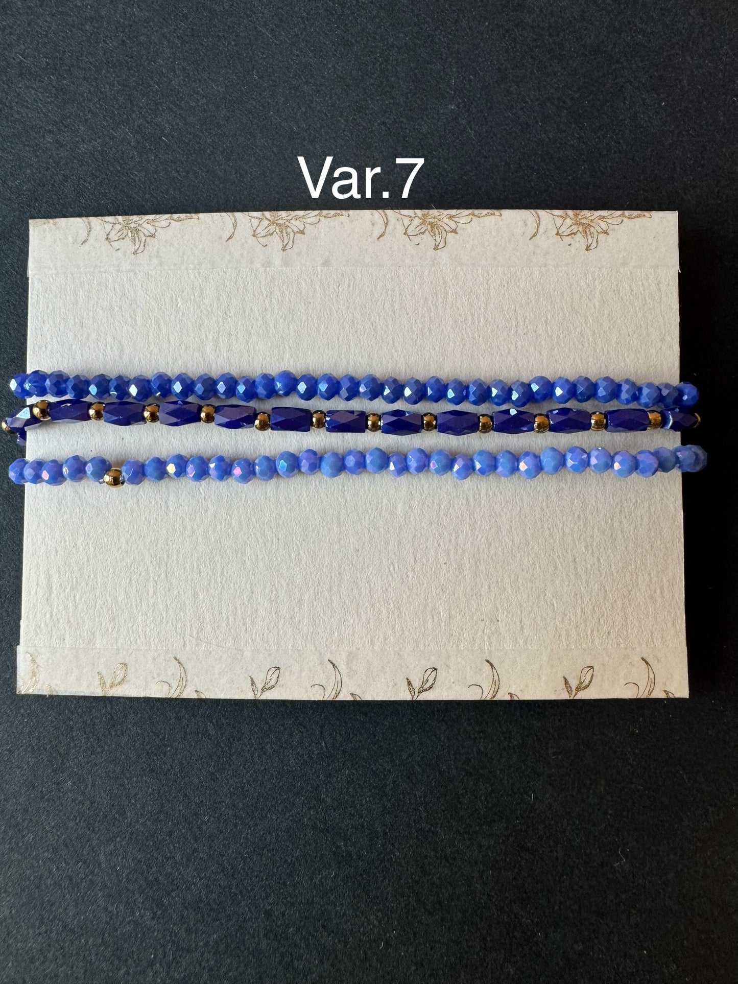 Set bracciali cristallini elastici