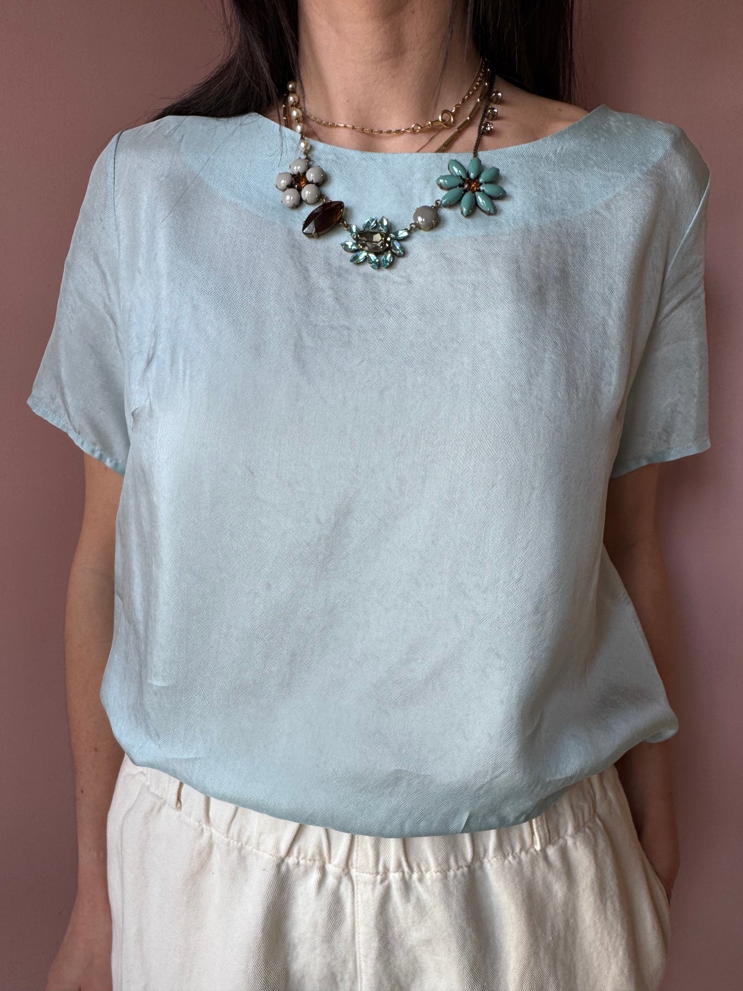 Blusa Wu Side manica corta (3 colori)