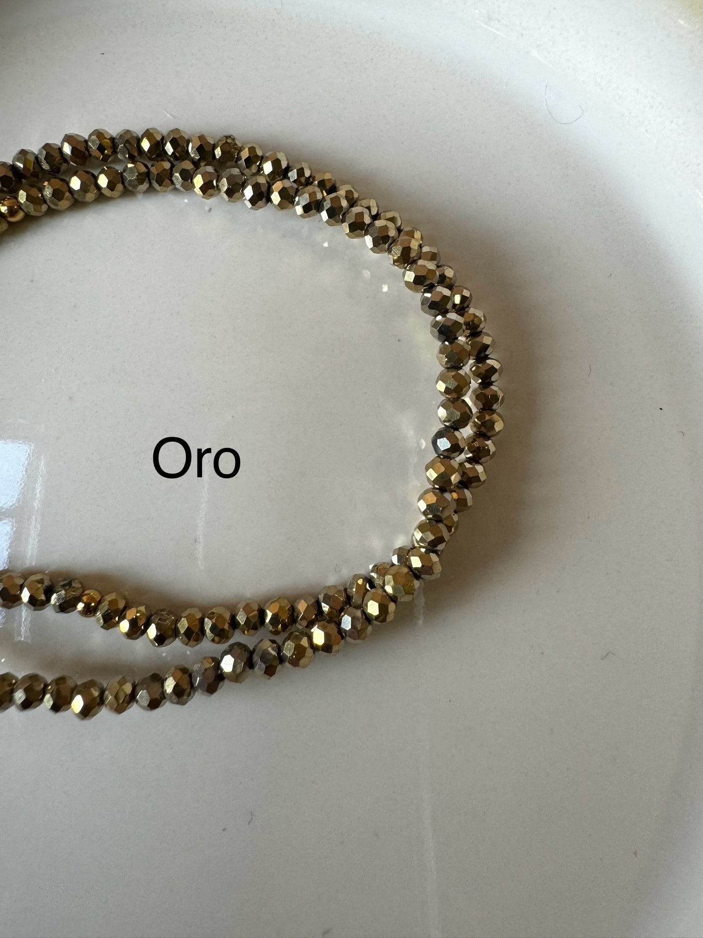 Bracciali cristallini elastici