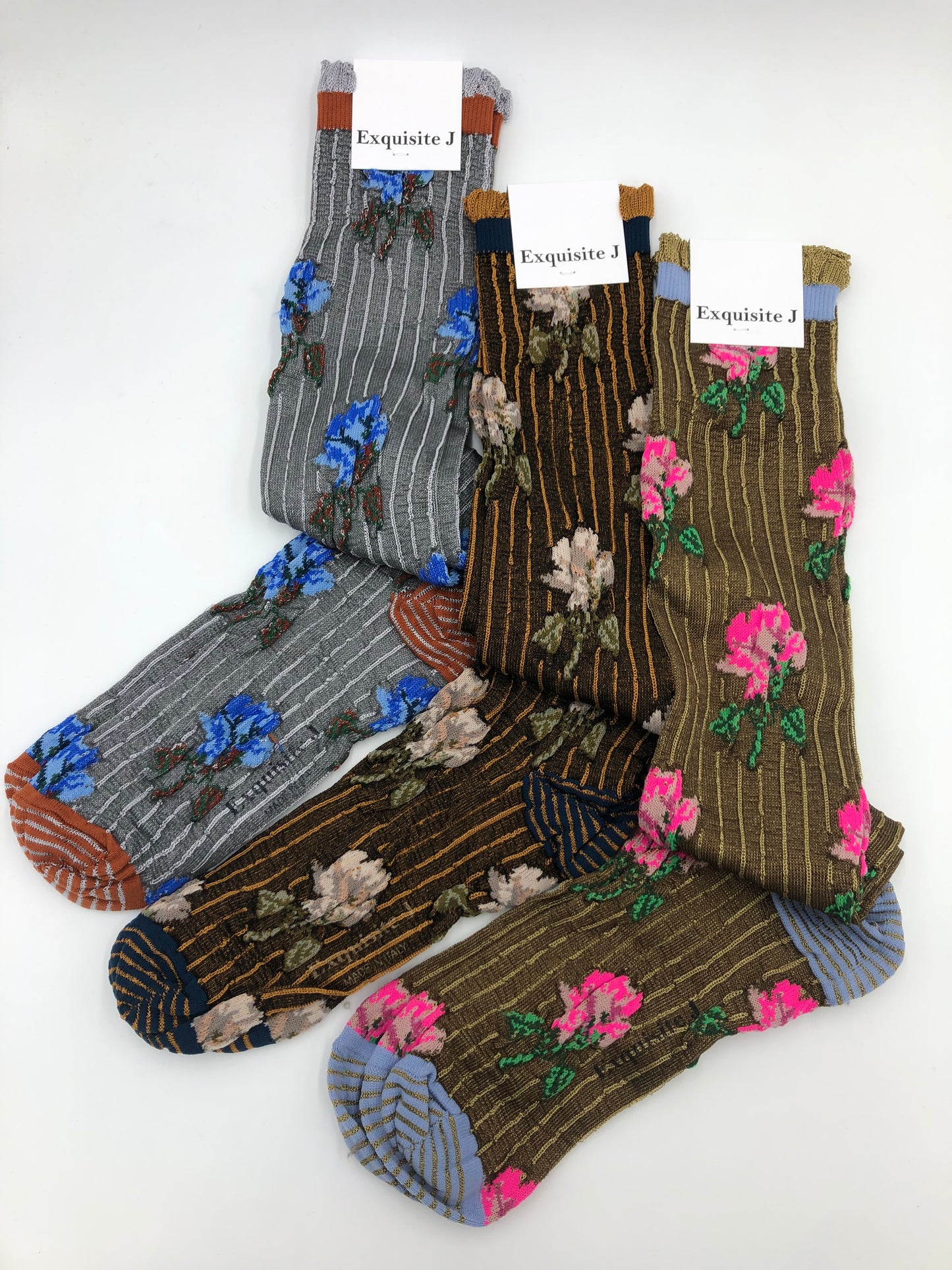 Calze Exquisite J Lunghe riga/fiori