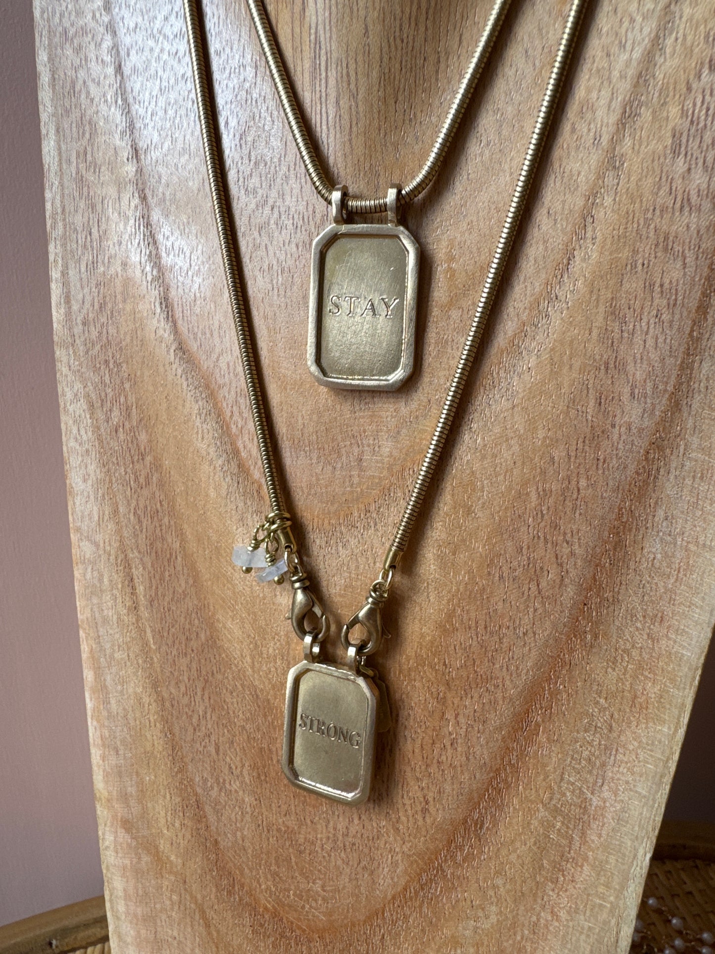 Collana piastrine STAY STRONG L|UNA