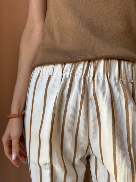 Pantaloni gessati Madame Venice