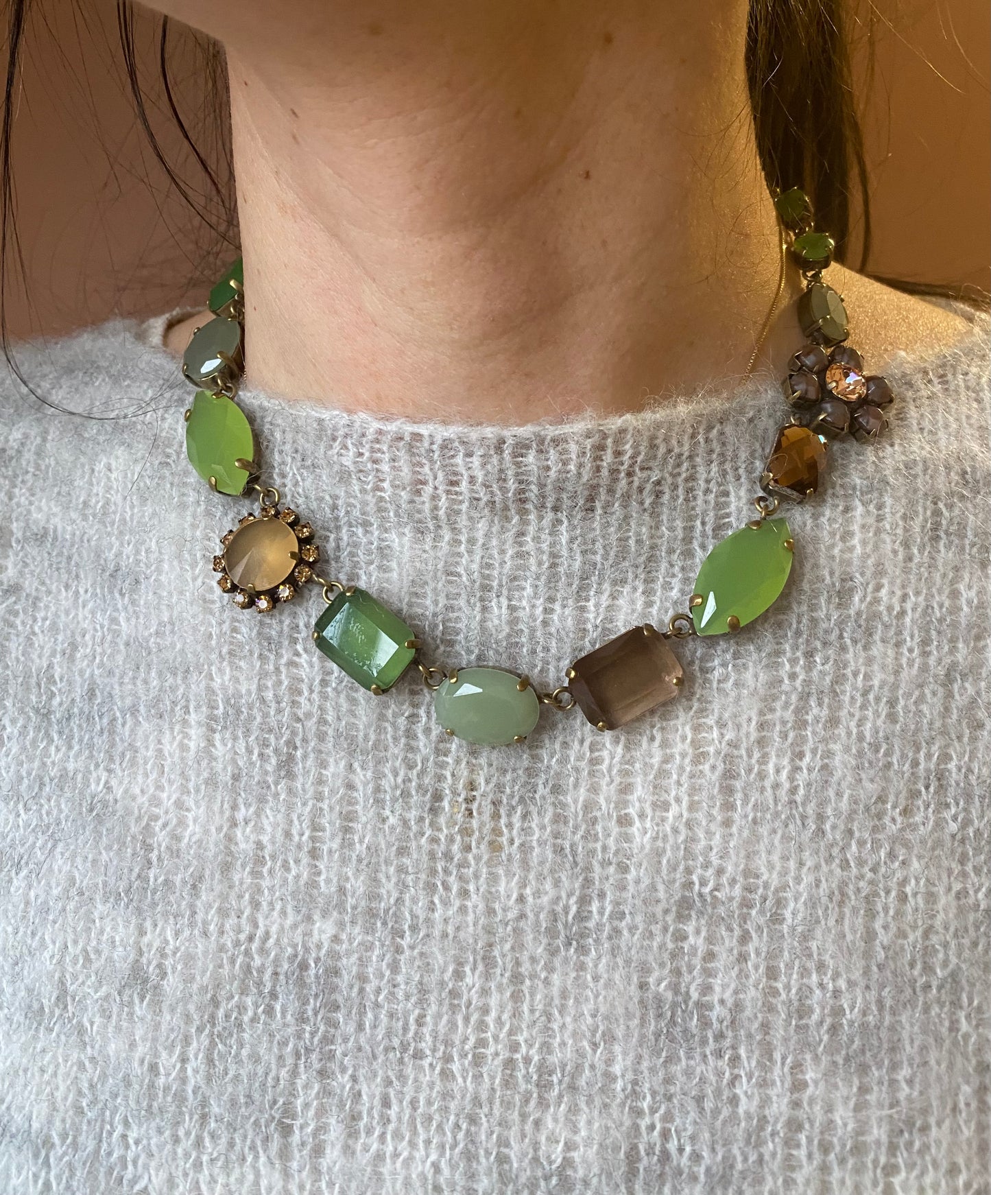 Girocollo Unique verde