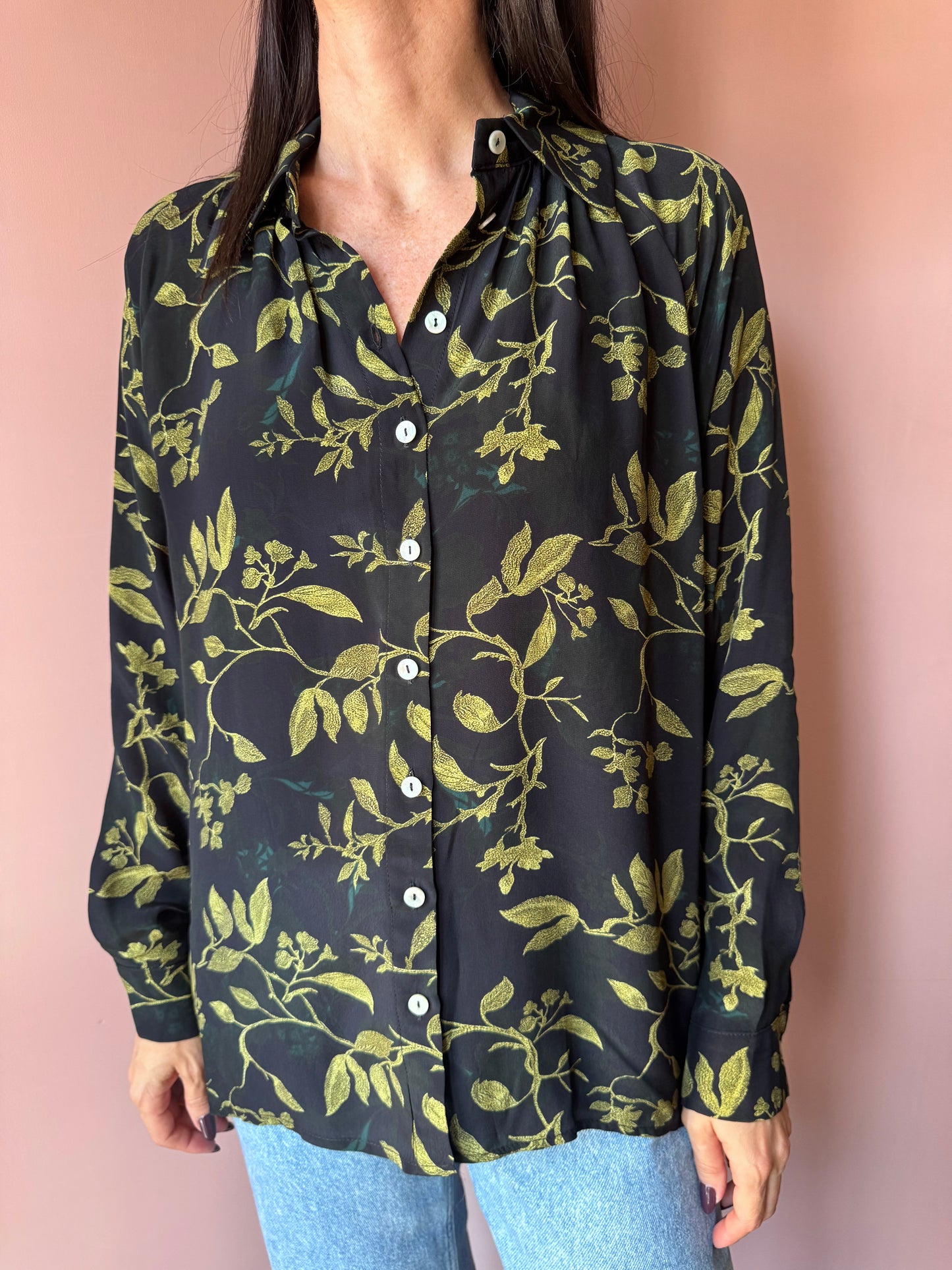 Camicia foglie WU SIDE