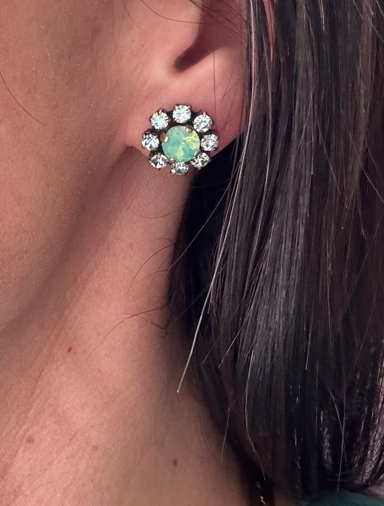 Orecchini Margheritina strass Unique