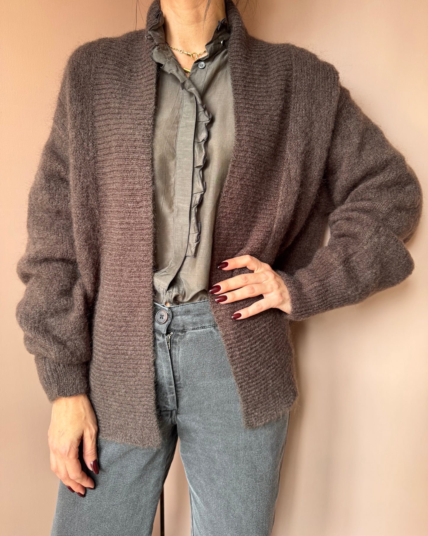 Cardigan corteccia Pomandére