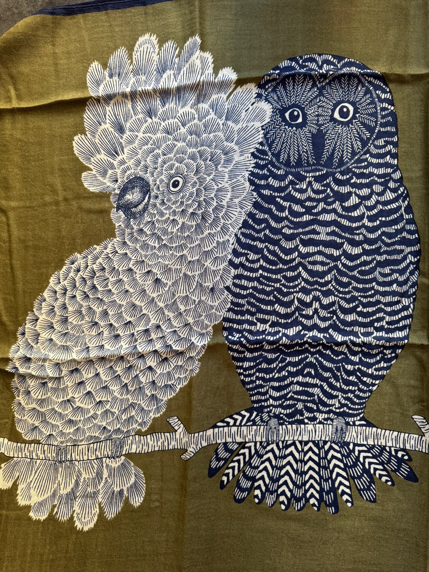 Sciarpa Chouette kaki Inoui