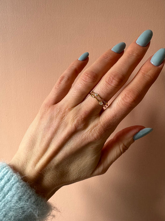 Anello Galassia placcato oro