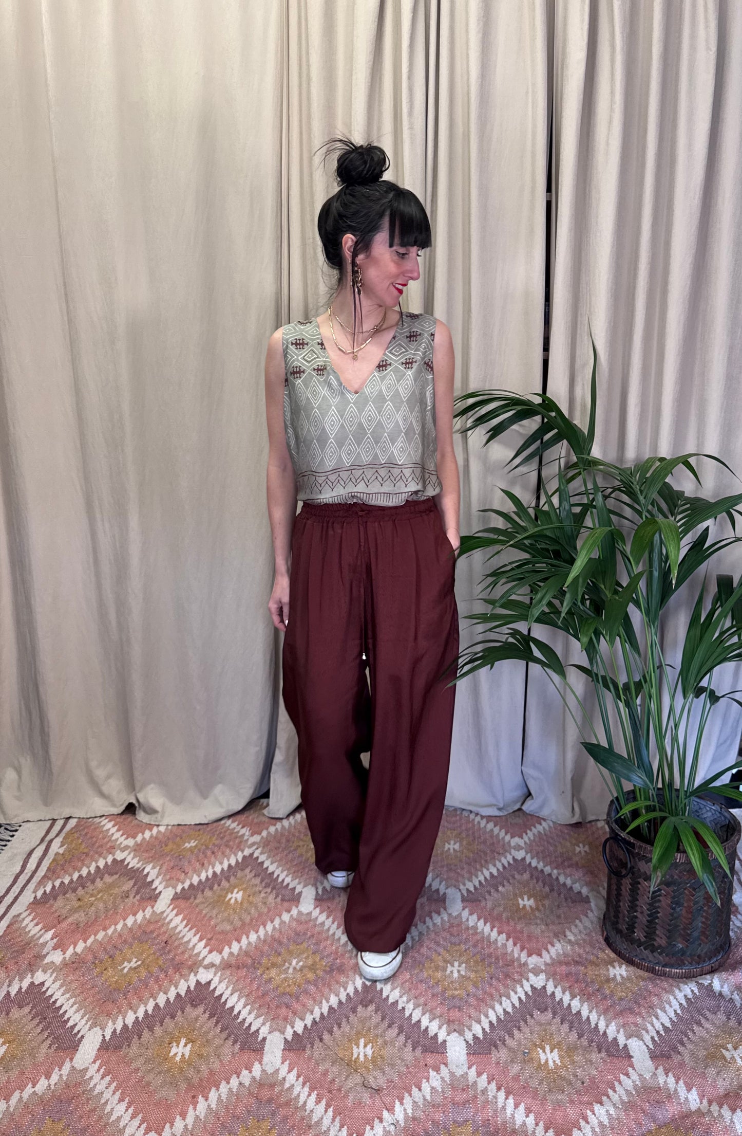 Pantalone cioccolato Wu Side