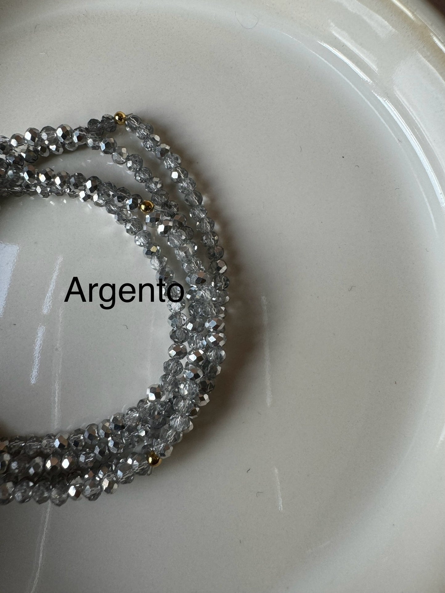 Bracciali cristallini elastici