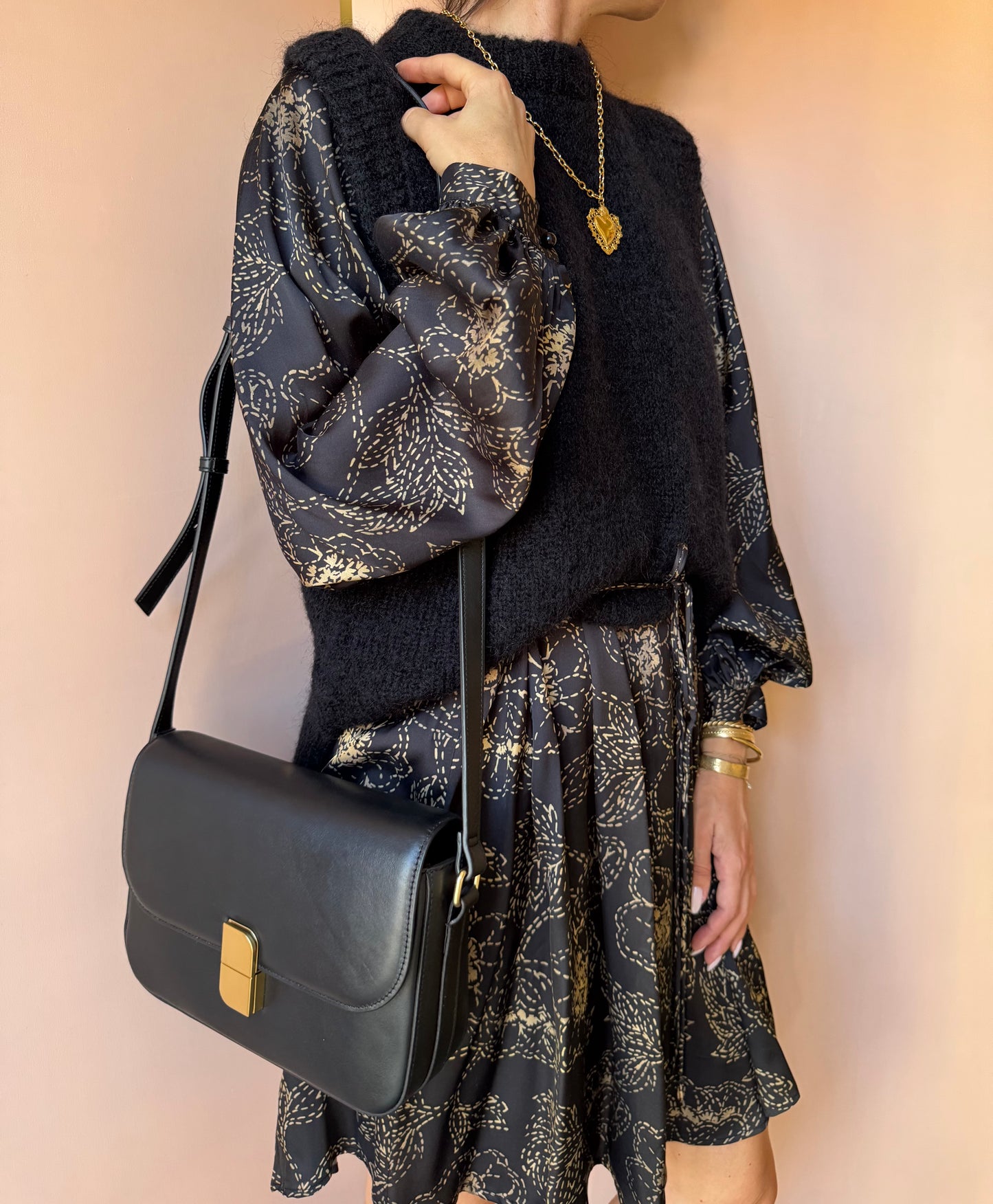 Abito corto nero Ottod’ame