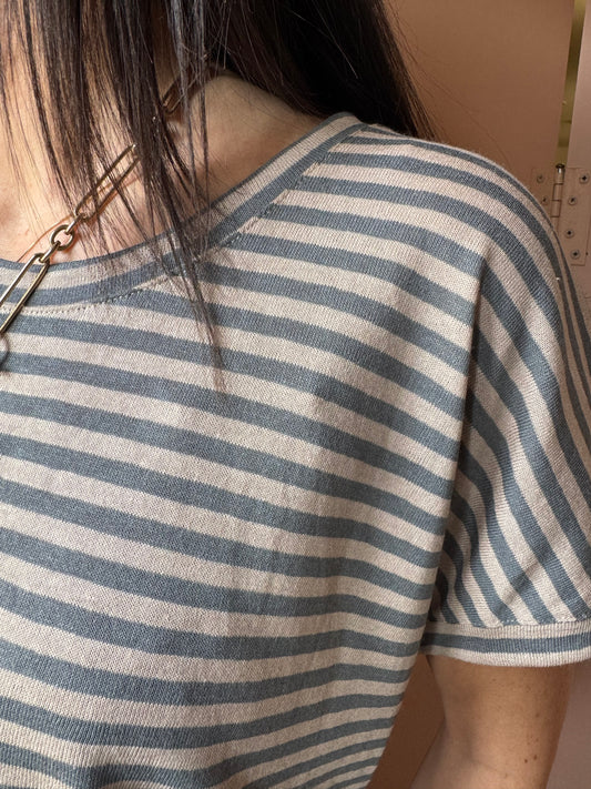 T-shirt Decisa riga lago MamaB