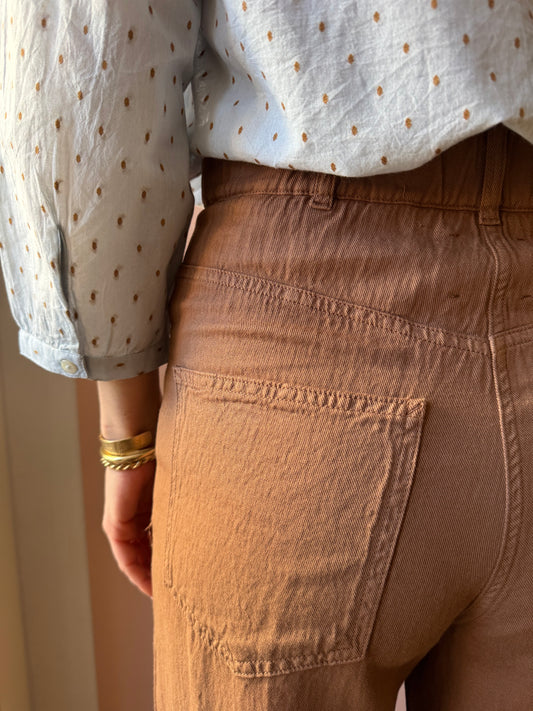 Pantaloni svasati marrone BottegaChilometriZero