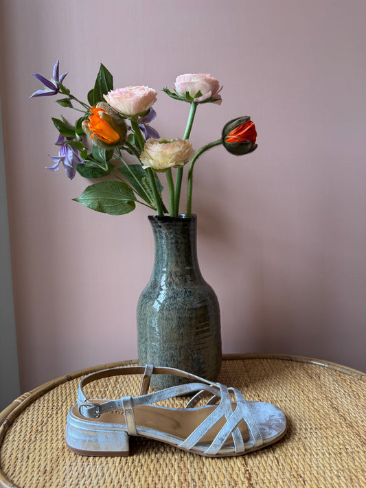 Sandalo basso argento Audley