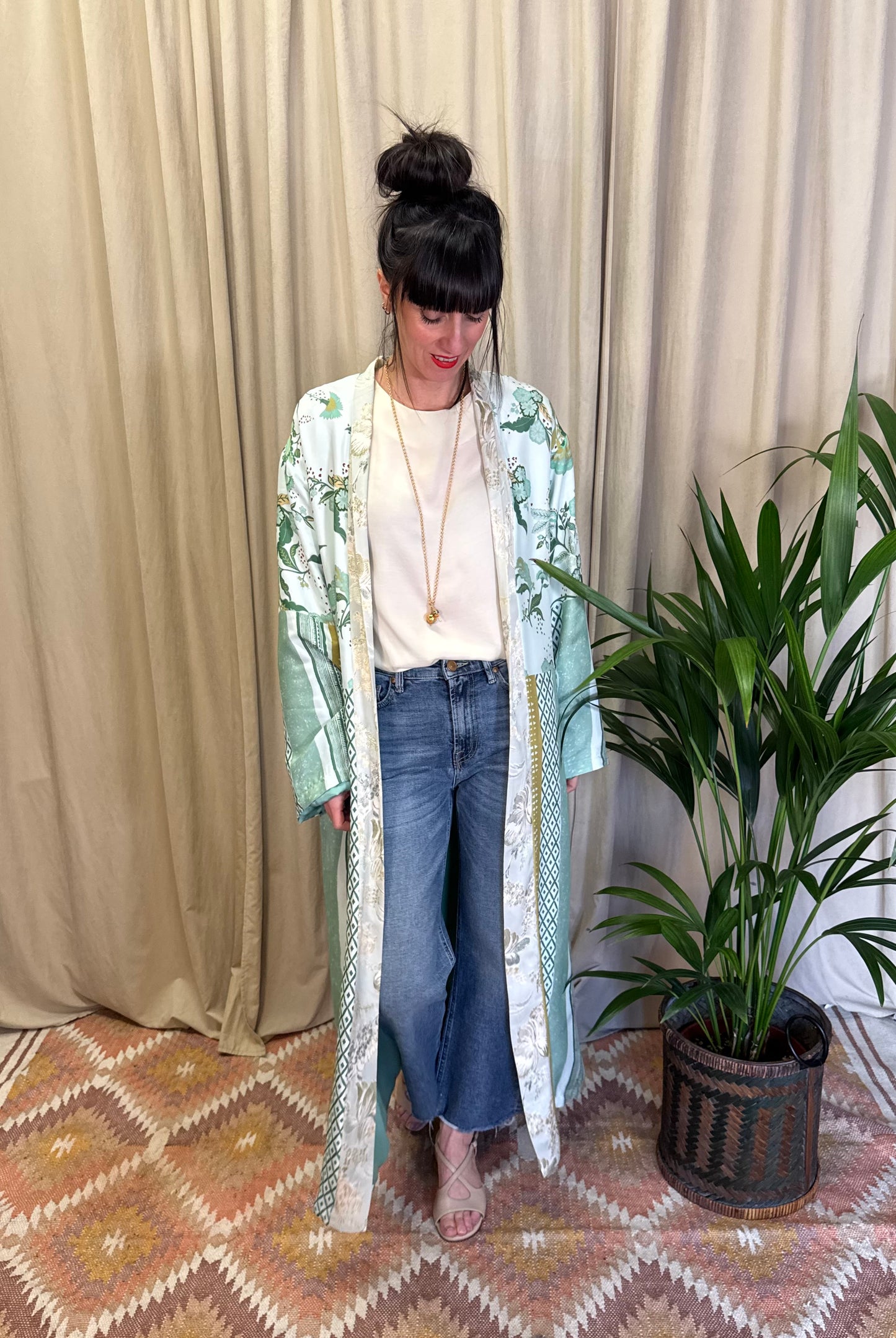 Kimono Wu Side fantasia menta