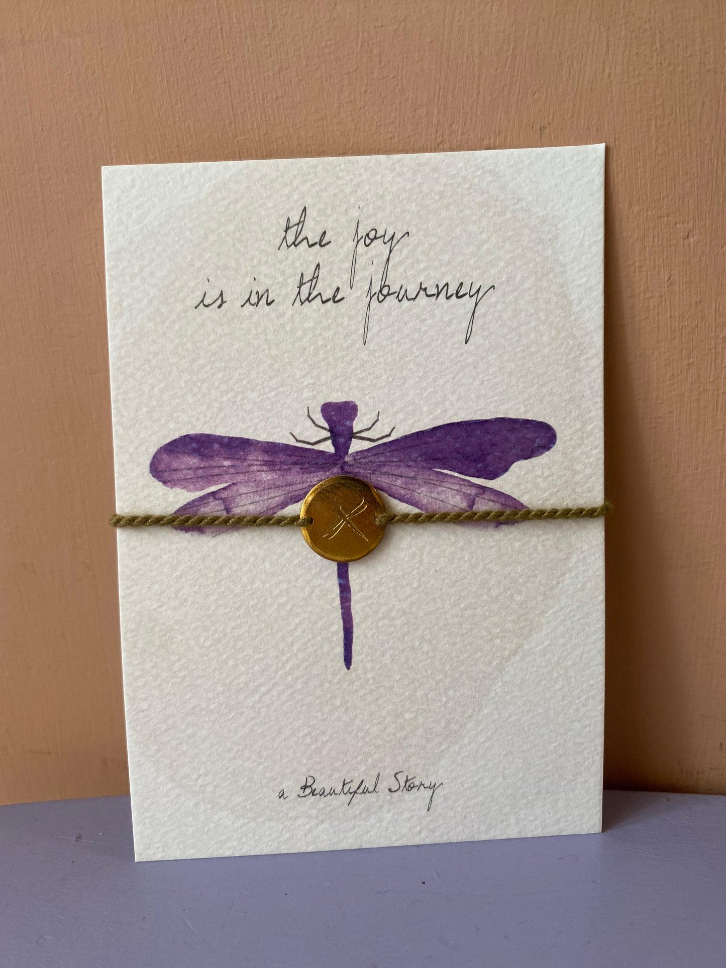 Bracciale con Dedica " the joy is in the journey”