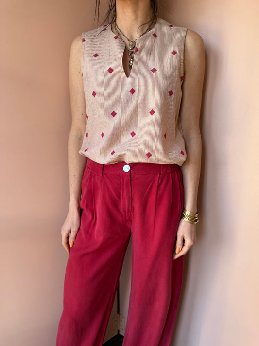 Top diamanti rosa chiaro NiceThings