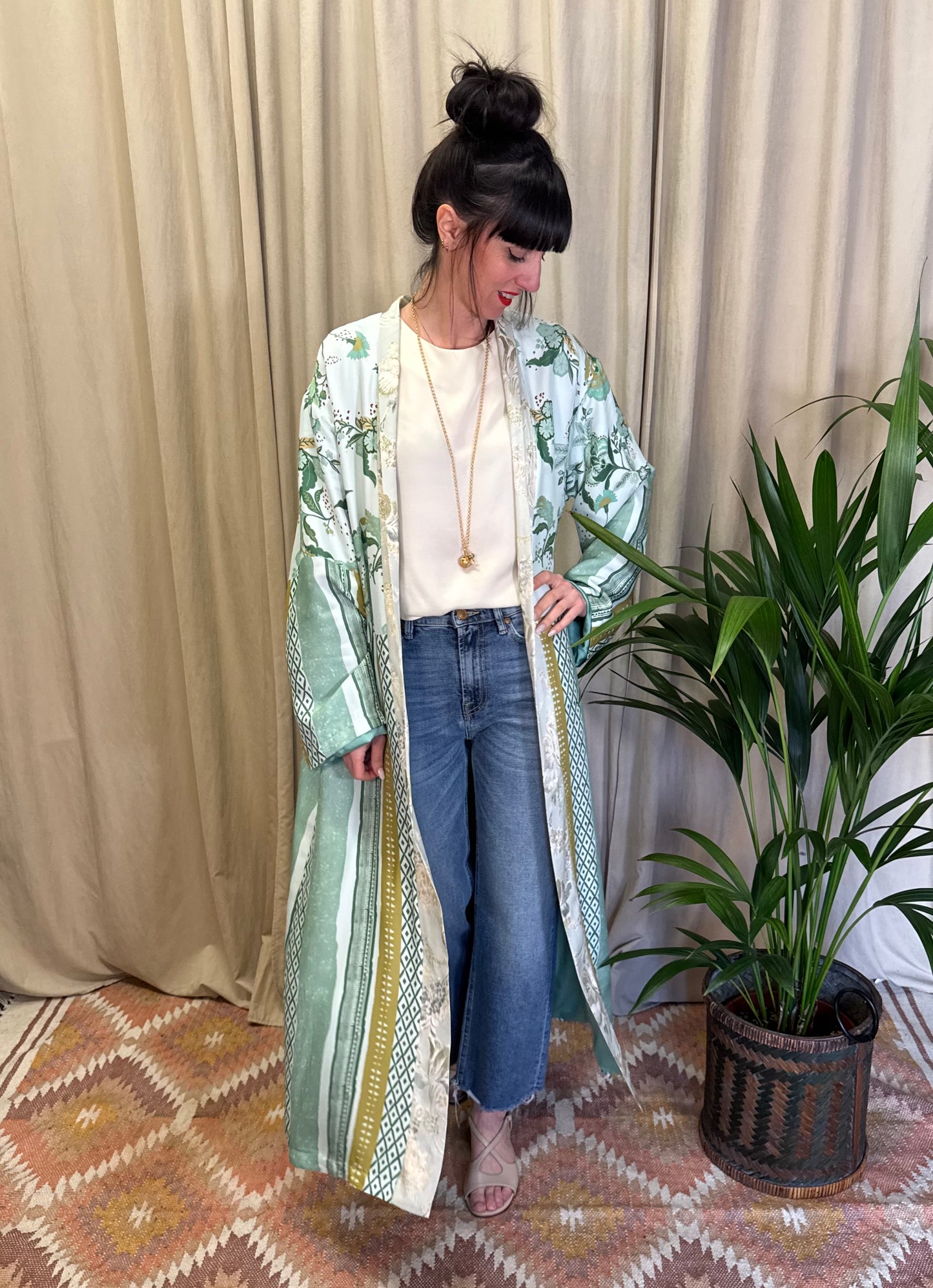 Kimono Wu Side fantasia menta