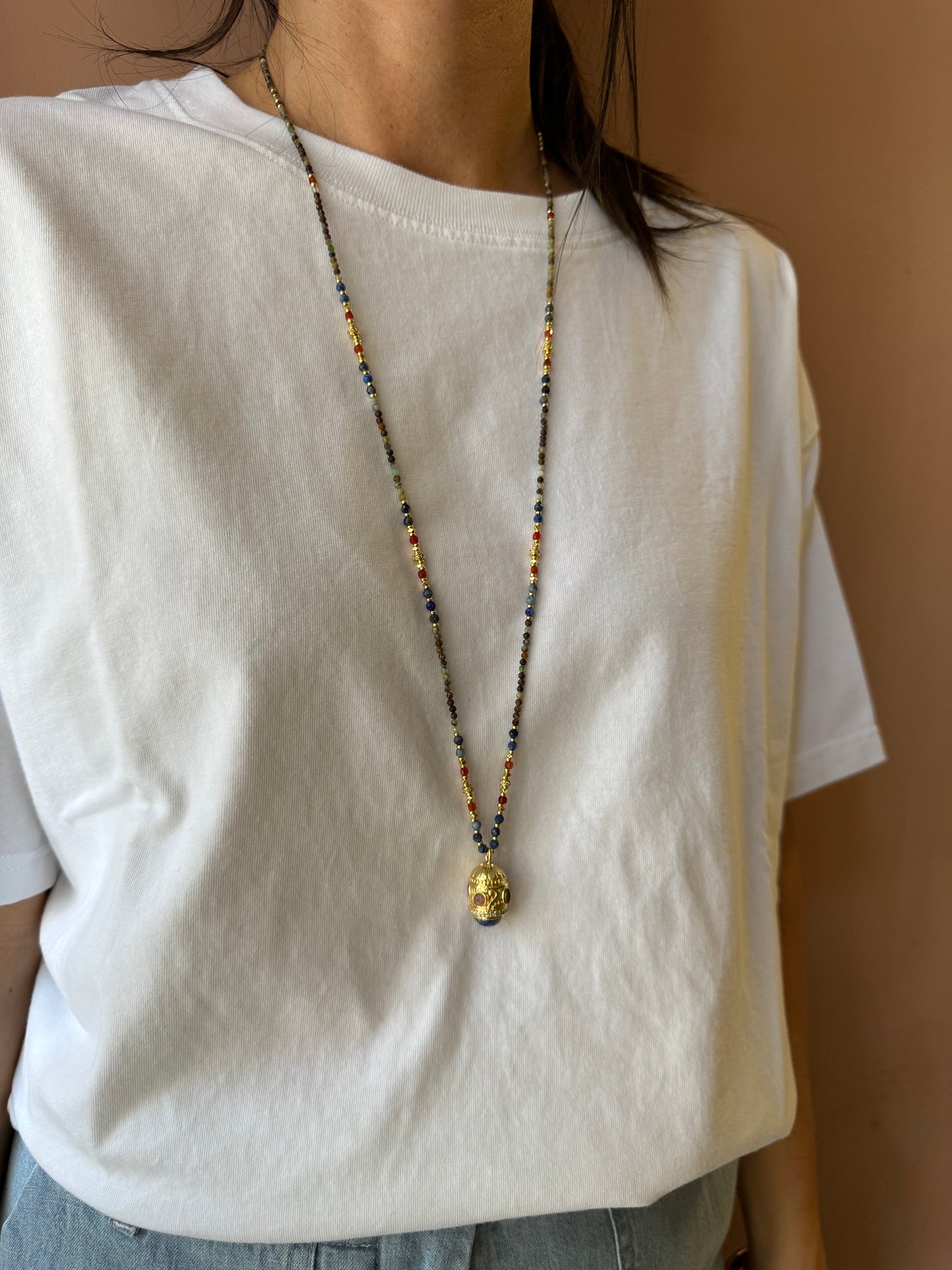 Collana Bussolotto e pietrine