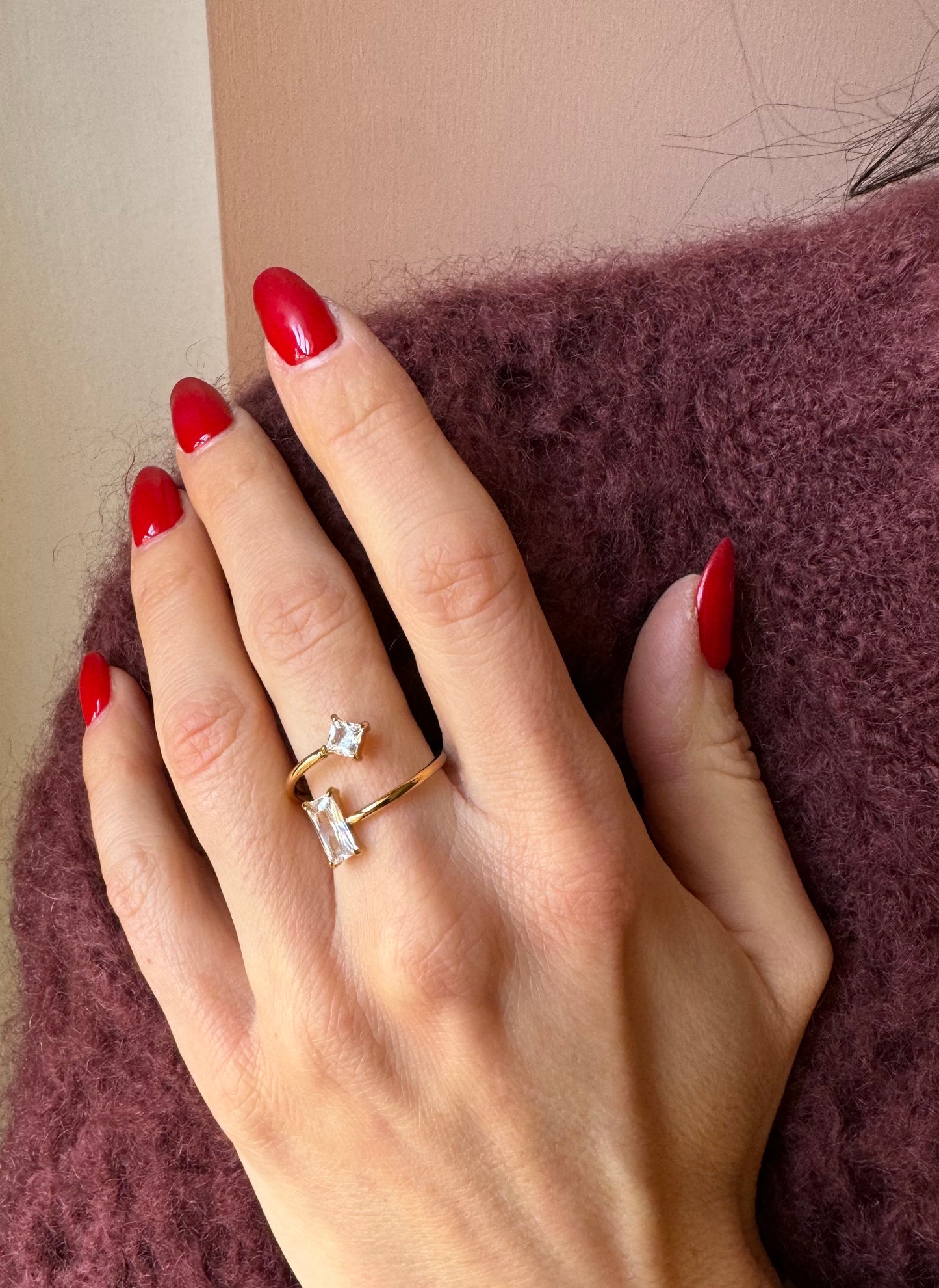 Anello cristalli di ghiaccio