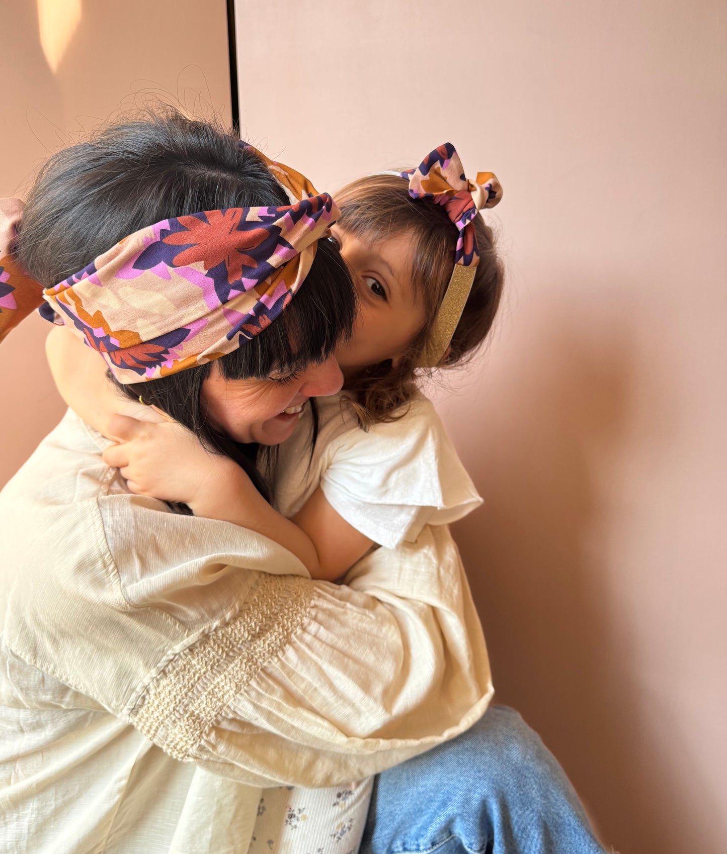 Fascia Bimba fiori viola Jolie Mouette