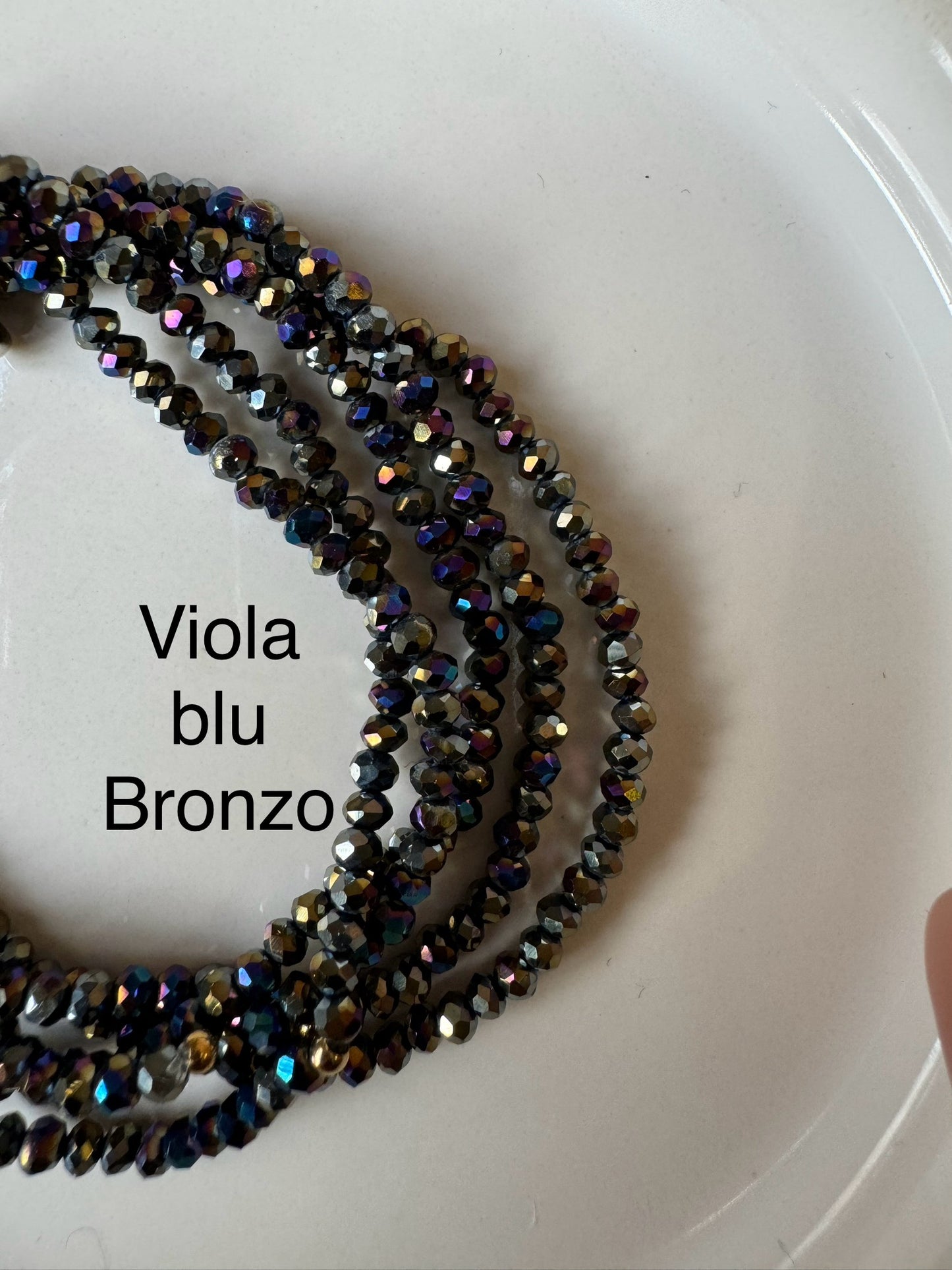 Bracciali cristallini elastici