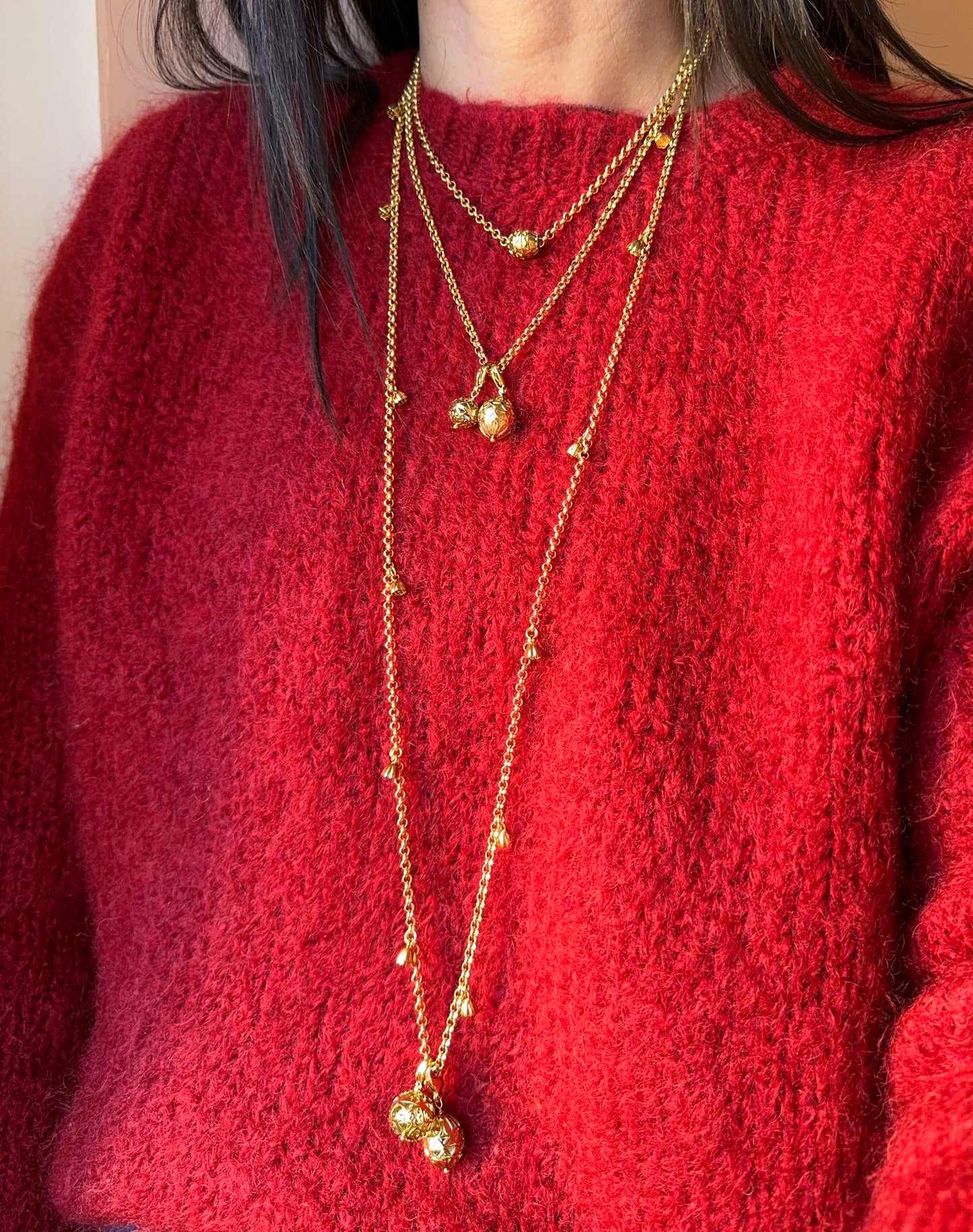 Collana multigiro Palline