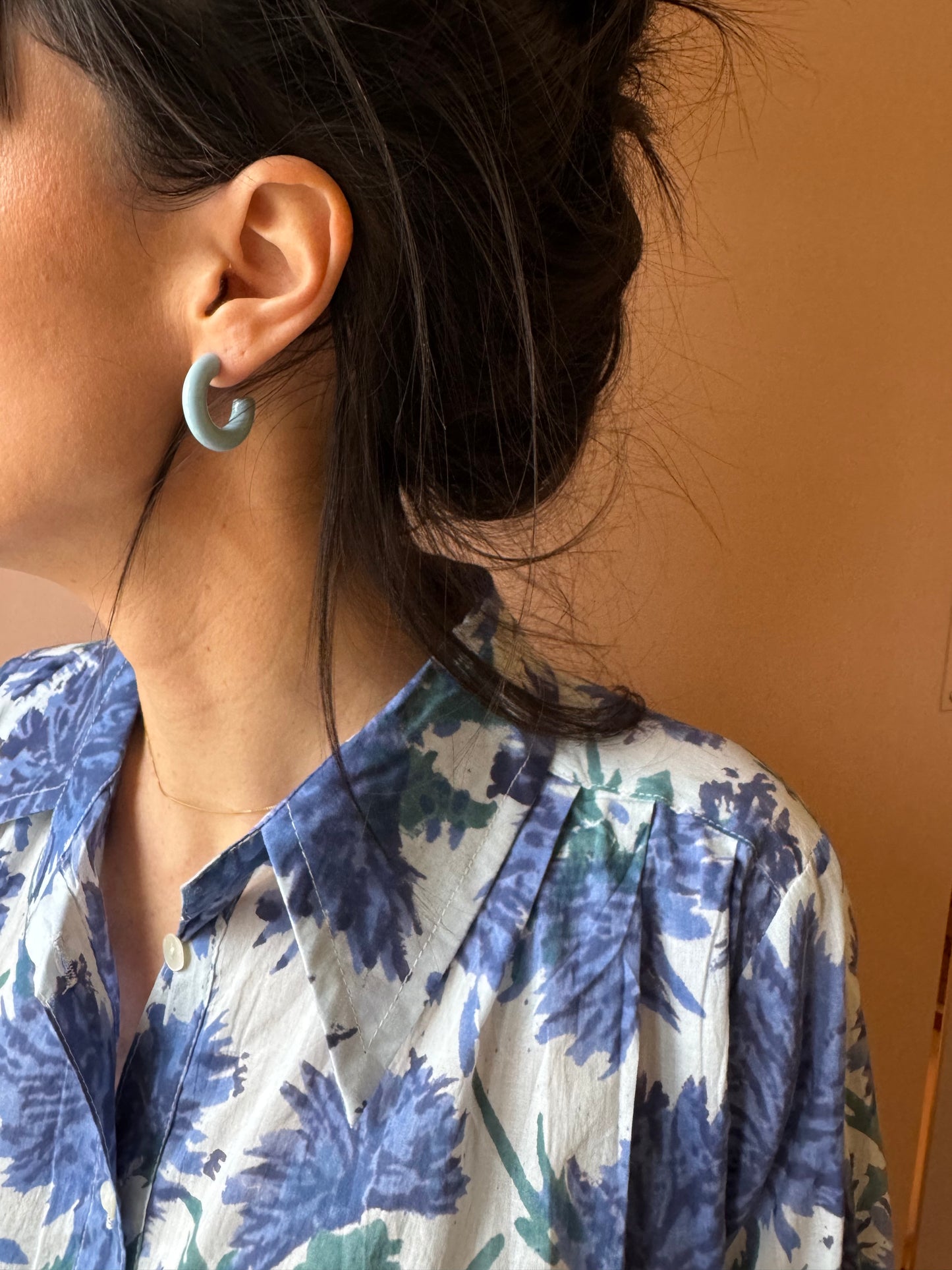 Orecchini cerchio colorati